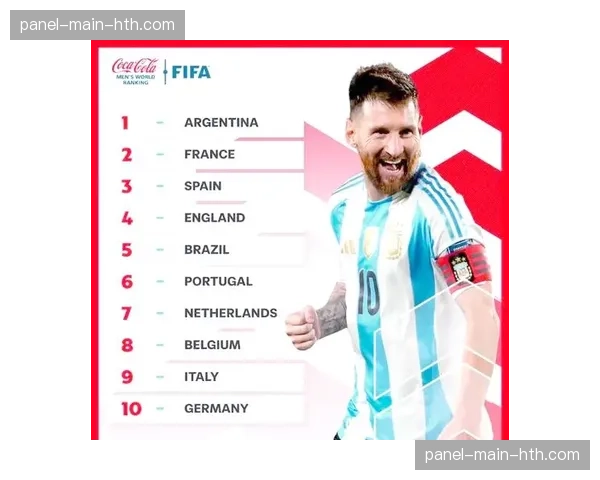 FIFA最新排名公布:阿根廷、法国、英格兰位列前三